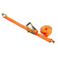 Orange Ratchet tie down Polyester Cargo Lashing